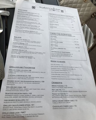 Menu photo 2 Watercolour Grillhouse Clearwater Beach, FL