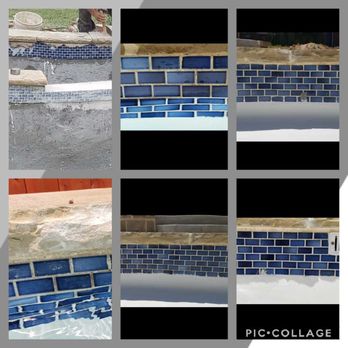 Venture Custom Pools - Tiles look awful. Grout looks awful. Plaster, grout, and concrete all over tiles. A kid was doing my tile...probably 14 years old. - Pool & Hot Tub Service Near Me - Plano, Texas Venture Custom Pools - Tiles look awful. Grout looks awful. Plaster, grout, and concrete all over tiles. A kid was doing my tile...probably 14 years old. - Pool & Hot Tub Service Near Me - Plano, Texas