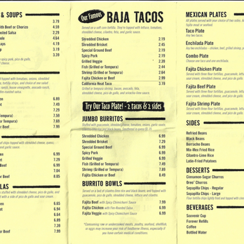 Fuzzy's Taco Shop - Menu page 2 - Mexican Near Me - Webster Groves, Missouri Fuzzy's Taco Shop - Menu page 2 - Mexican Near Me - Webster Groves, Missouri
