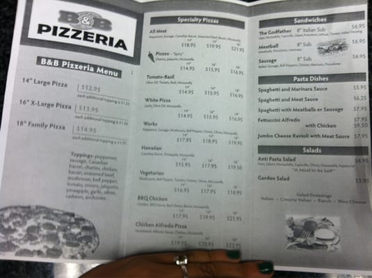 Menu photo 5 B&B Pizzeria Oak Hills, CA Menu photo 5 B&B Pizzeria Oak Hills, CA