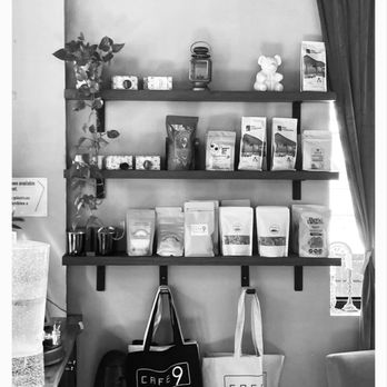 Cafe 9 - Merch and coffee bean bags. - Coffee & Tea Near Me - Astoria, New York Cafe 9 - Merch and coffee bean bags. - Coffee & Tea Near Me - Astoria, New York