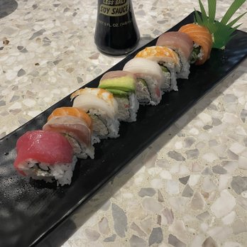 Sushi Times - Rainbow Roll - Sushi Bars Near Me - Riverside, California Sushi Times - Rainbow Roll - Sushi Bars Near Me - Riverside, California