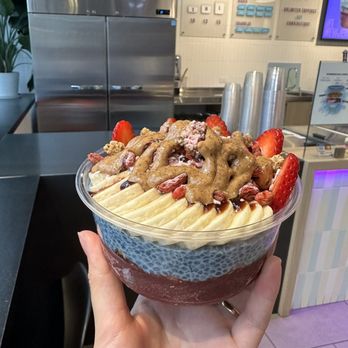 Açaí and boomchia pudding