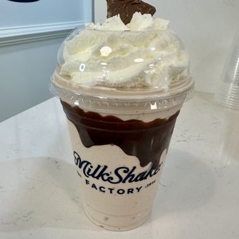 MilkShake Factory Cary - Cookie Dough Fudge milkshake (semi-sweet chocolate chip cookie dough with melted fudge), June 2025. - Desserts Near Me - Cary, North Carolina MilkShake Factory Cary - Cookie Dough Fudge milkshake (semi-sweet chocolate chip cookie dough with melted fudge), June 2025. - Desserts Near Me - Cary, North Carolina