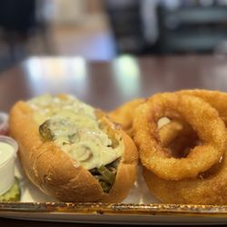 The Garryowen Irish Pub - Hot Irish Whiskey Sausage Sandwich