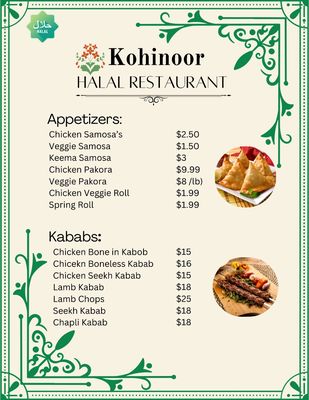 Menu photo 6 Kohinoor Halal Restaurant Stafford, VA Menu photo 6 Kohinoor Halal Restaurant Stafford, VA