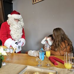 Simply Gourmet - Santa was so sweet, even though our little guy was being shy!