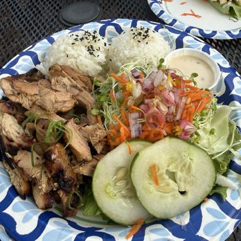 Sleeping Giant Grill - Korean BBQ Chicken Plate - Seafood Near Me - Kapaa, Hawaii