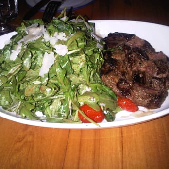 Gusto 101 - Tagliata di Manzo - grilled flank steak, arugula, roasted grape tomatoes, shaved pecorino, balsamic vinaigrette - Italian Near Me - Toronto, Ontario Gusto 101 - Tagliata di Manzo - grilled flank steak, arugula, roasted grape tomatoes, shaved pecorino, balsamic vinaigrette - Italian Near Me - Toronto, Ontario