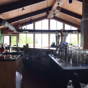 Photo of Alebrijes Mexican Delicacies - Kingston, NY, United States. View from the bar to the back deck.