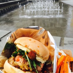 Delectaballs - Great choice to park at Victoria Square Delectaballs! Pork& bacon balls burger with sweet potato chips