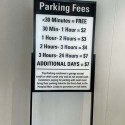 Adventist HealthCare White Oak Medical Center - Parking garage rates as of 9/2025