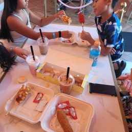 Our food items! 3 Mochidonut, 5 Kdog, 3 drinks for $90 Our food items! 3 Mochidonut, 5 Kdog, 3 drinks for $90