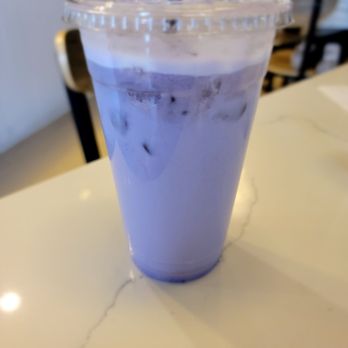 Cafe Mong - Iced taro latte (5/5) - Breakfast & Brunch Near Me - Las Vegas, Nevada
