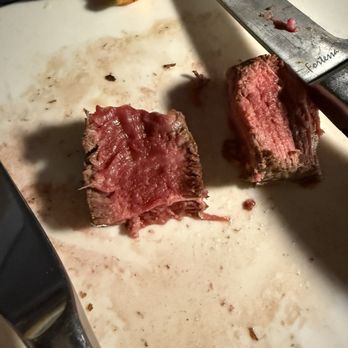 Cedars Steaks & Oysters - My "medium" filet - Steakhouses Near Me - Mashantucket, Connecticut