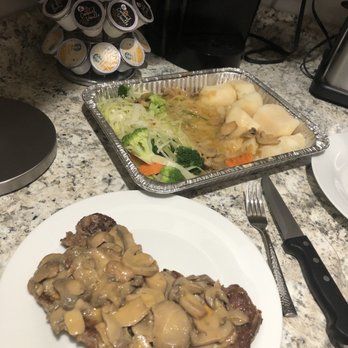 Ole Restaurant - Steak with mushrooms, potatoes and veggies - Portuguese Near Me - Farmingville, New York Ole Restaurant - Steak with mushrooms, potatoes and veggies - Portuguese Near Me - Farmingville, New York