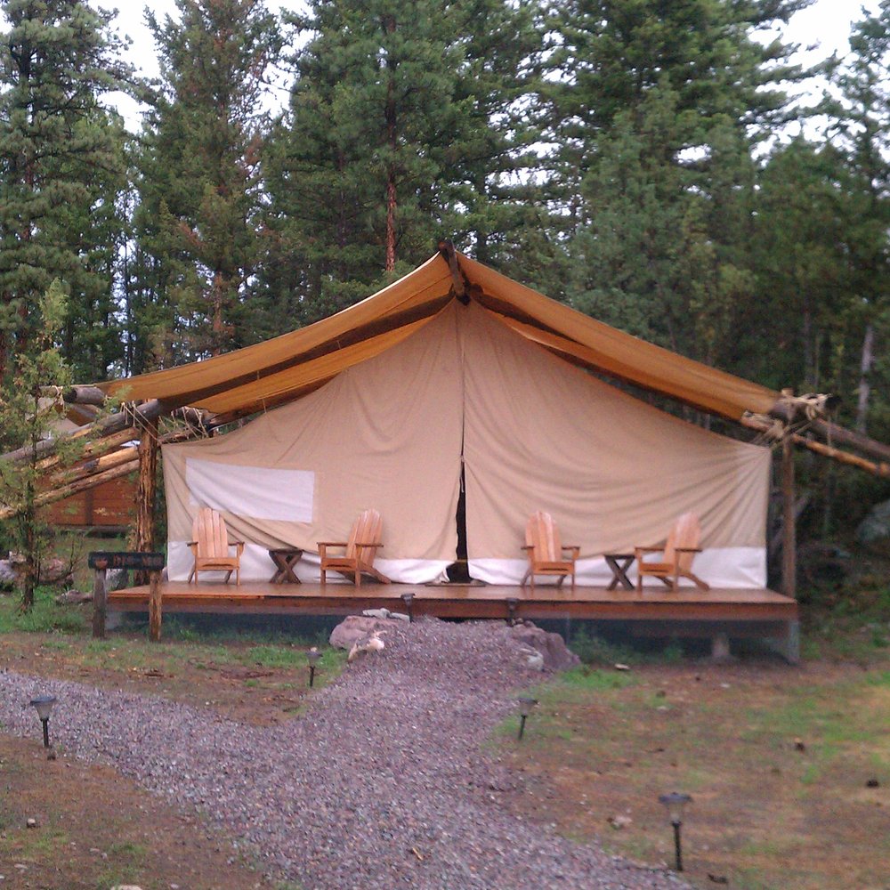 Paws Up Ranch - River Camp tent - Resorts Near Me - Greenough, Montana