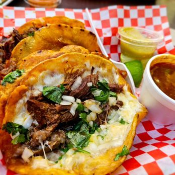 Raz Mexican Food - a plate of tacos and salsa - Mexican Near Me - Apple Valley, California