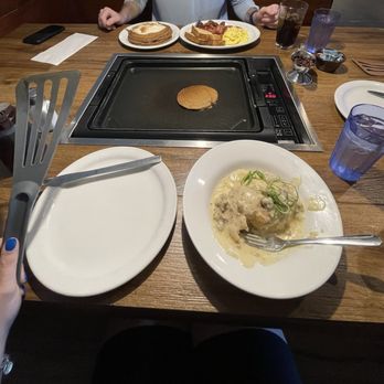 Slappy Cakes - Biscuits and gravy, make your own, cinnamon roll pancakes and eggs/bacon plate. - Breakfast & Brunch Near Me - Lahaina, Hawaii Slappy Cakes - Biscuits and gravy, make your own, cinnamon roll pancakes and eggs/bacon plate. - Breakfast & Brunch Near Me - Lahaina, Hawaii