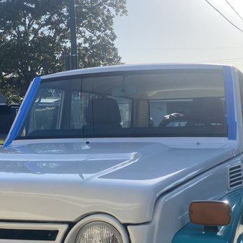 Hi-Tech Auto Glass - Beautiful installation of a brand new windshield on our 1972 FJ55! - Windshield Installation & Repair Near Me - Redwood City, California
