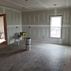 Radical Design & Construction - Farmhouse Remodel. New sheetrock installed.
