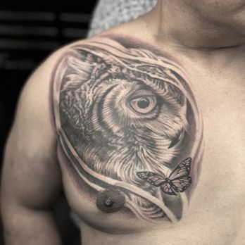 Sacred Black Ink - Owl - Tattoo Near Me - Palm Desert, California
