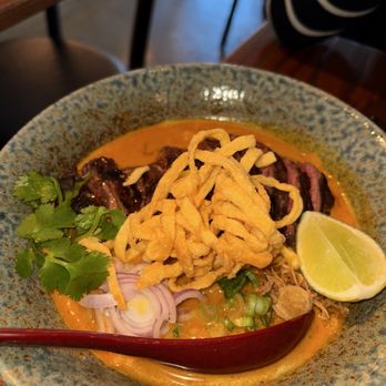 Plue - Steak Khao Soi Curry Noodle - Thai Near Me - New York, New York Plue - Steak Khao Soi Curry Noodle - Thai Near Me - New York, New York