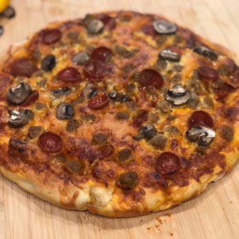 Pizza Guys - Pepperoni and mushroom - Pizza Near Me - Brentwood, California Pizza Guys - Pepperoni and mushroom - Pizza Near Me - Brentwood, California