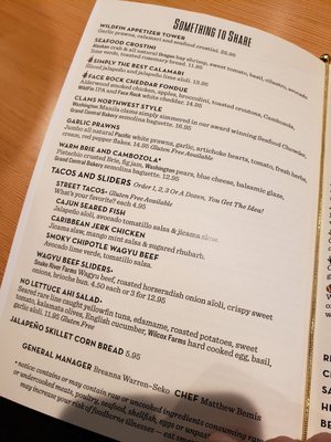 Menu photo 5 WildFin American Grill - Beaverton Beaverton, OR