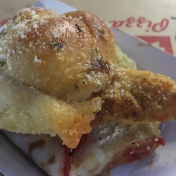Rollin' Dough - Chicken parm garlic knot slider - Food Trucks Near Me Rollin' Dough - Chicken parm garlic knot slider - Food Trucks Near Me