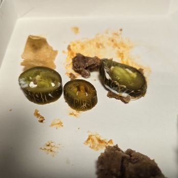 Taco Bell - You can see how the jalapeños are cracking, SO dried out!!! - Fast Food Near Me - Edwardsburg, Michigan