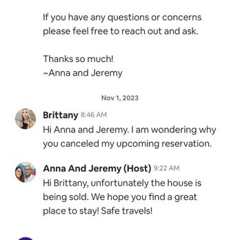 Your Home Away Management - Message context - Vacation Rentals Near Me