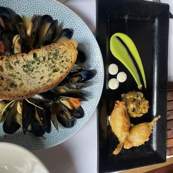 Bricco - Mussels and Zucchini Flowers - Italian Near Me - Boston, Massachusetts Bricco - Mussels and Zucchini Flowers - Italian Near Me - Boston, Massachusetts
