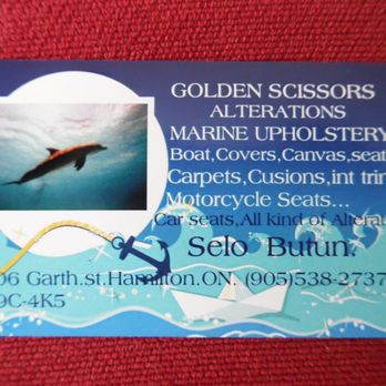 Golden Scissors Alterations - Auto Upholstery Near Me - Hamilton, Ontario Golden Scissors Alterations - Auto Upholstery Near Me - Hamilton, Ontario