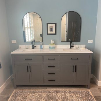 Diamond Remodels - Removed old spa/tub and installed new vanity - General Contractors Near Me - Palm Springs, California Diamond Remodels - Removed old spa/tub and installed new vanity - General Contractors Near Me - Palm Springs, California