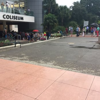 North Charleston Coliseum - August 2017--one of many lines of people waiting for their tickets to be scanned for entry - Stadiums & Arenas Near Me - North Charleston, South Carolina North Charleston Coliseum - August 2017--one of many lines of people waiting for their tickets to be scanned for entry - Stadiums & Arenas Near Me - North Charleston, South Carolina