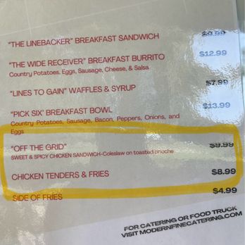 Modern Fine Catering - Menu - Caterers Near Me