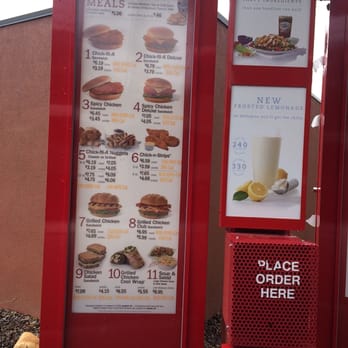 Chick-fil-A - The left menu only for the spicy deluxe chicken sandwich!!!!!! - Fast Food Near Me - Flagstaff, Arizona