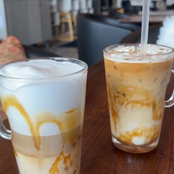 Aghati House - Caramel latte - iced and hot - Burgers Near Me - Harwood Heights, Illinois