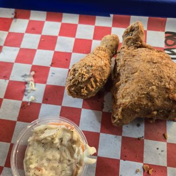 Galactic Fried Chicken - 2pc dark (thigh and leg) with coleslaw - Chicken Shop Near Me - Dayton, Kentucky