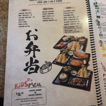 Enraku - Bento combos - Sushi Bars Near Me - Fullerton, California