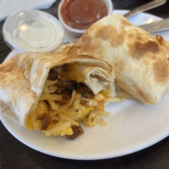 Crema & Vine - Chorizo Burrito Breakfast - Wine Bars Near Me - Danville, Virginia Crema & Vine - Chorizo Burrito Breakfast - Wine Bars Near Me - Danville, Virginia