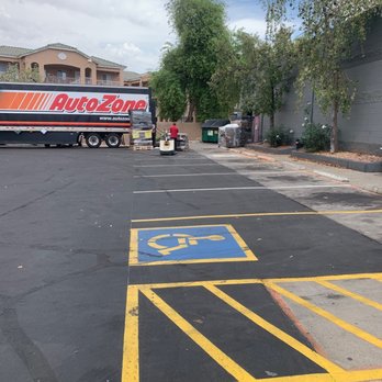 AutoZone Auto Parts - The handicap spot I was denied access for their all super important delivery. - Auto Parts & Supplies Near Me - Mesa, Arizona