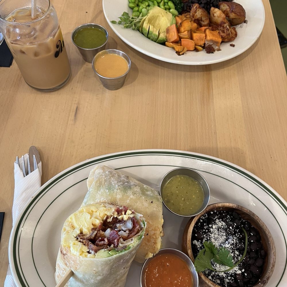 Madi - California Burrito and a build your own plate done all vegan - Breakfast & Brunch Near Me - San Diego, California Madi - California Burrito and a build your own plate done all vegan - Breakfast & Brunch Near Me - San Diego, California
