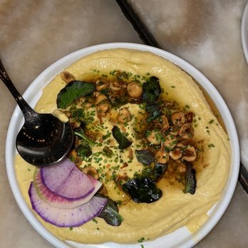 Oleana Restaurant - butternut squash hummus special - Turkish Near Me - Cambridge, Massachusetts