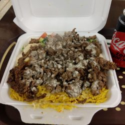 Beef shawarma plate