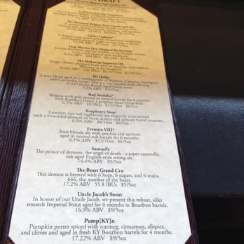 Avery Brewing - Half of the tap list - 8/3/2015 - Breweries Near Me - Boulder, Colorado