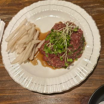 Misoolkwan OC - Onggi aged soy sauce beef tar-tare - Korean Near Me - Buena Park, California