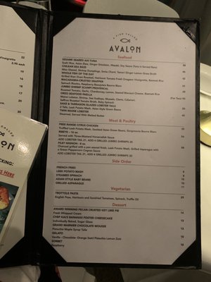 Menu photo 8 A Fish Called Avalon Miami Beach, FL