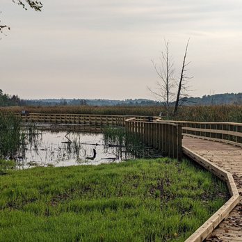 Iron Ore Heritage Trail - Our beautiful new accessible wetlands boardwalk. Yes, I walked my bike (else I wouldn't have been able to look around)! - Mountain Biking Near Me - Marquette, Michigan Iron Ore Heritage Trail - Our beautiful new accessible wetlands boardwalk. Yes, I walked my bike (else I wouldn't have been able to look around)! - Mountain Biking Near Me - Marquette, Michigan